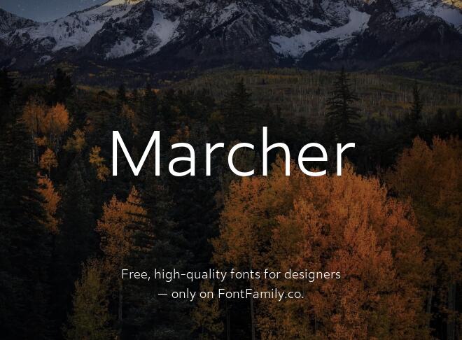 Marcher Font