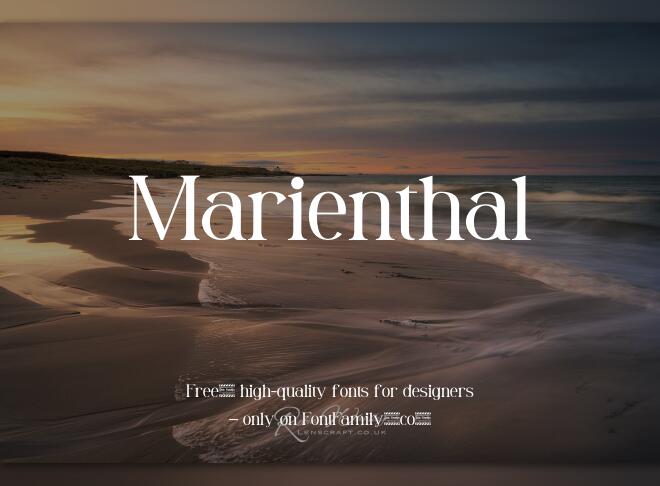 Marienthal Font