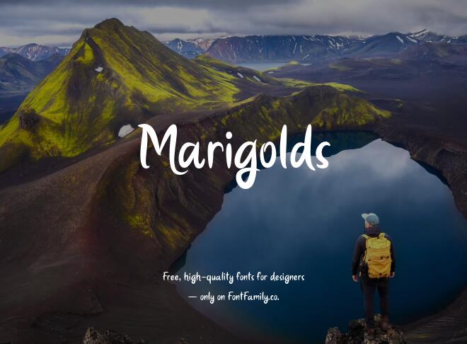 Marigolds Font