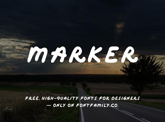 Marker Font