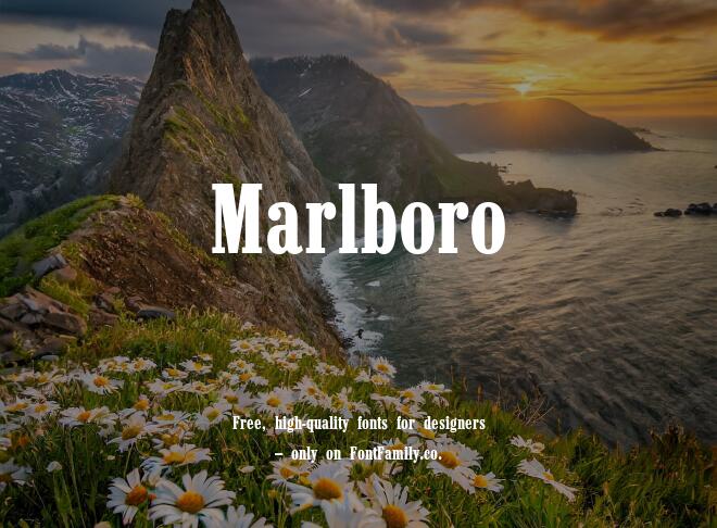 Marlboro Font