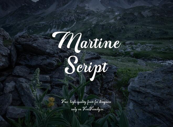 Martine Script Font