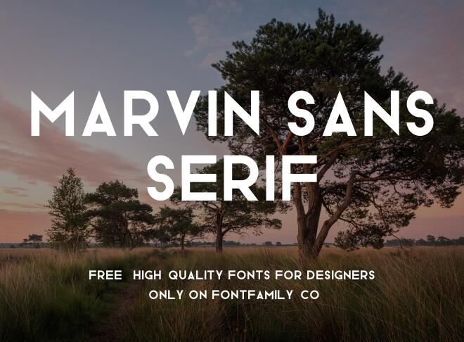 Marvin Sans Serif Font