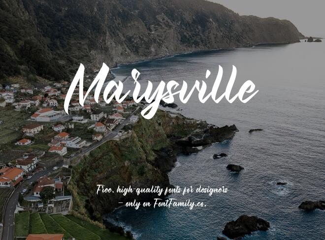 Marysville Font