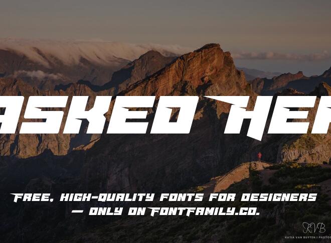 Masked Hero Font