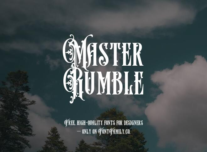 Master Rumble Font