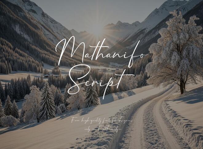 Mathanifo Script Font