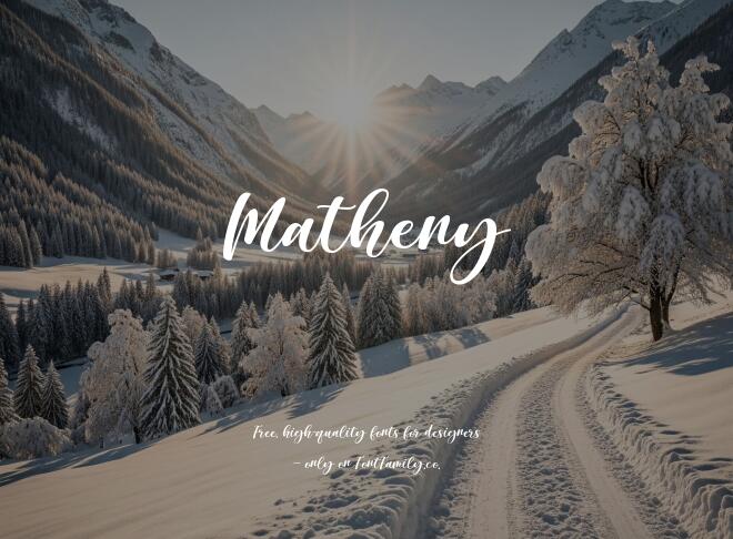 Matheny Font