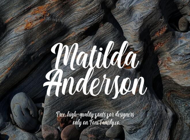Matilda Anderson Font