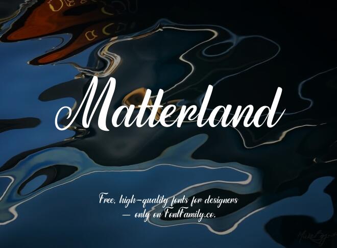 Matterland Font
