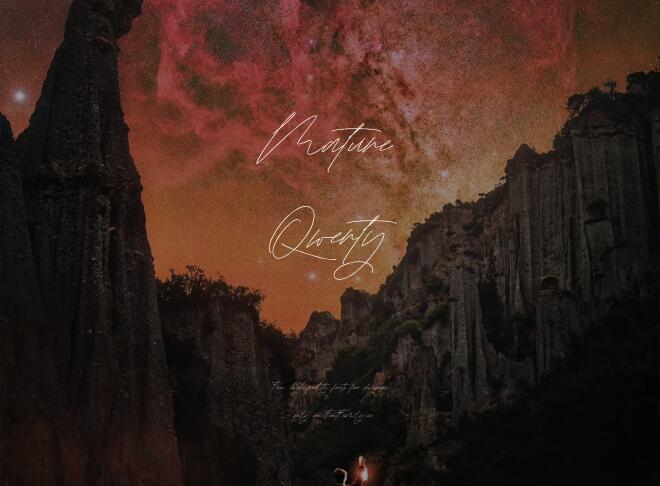 Mature Qwerty Font