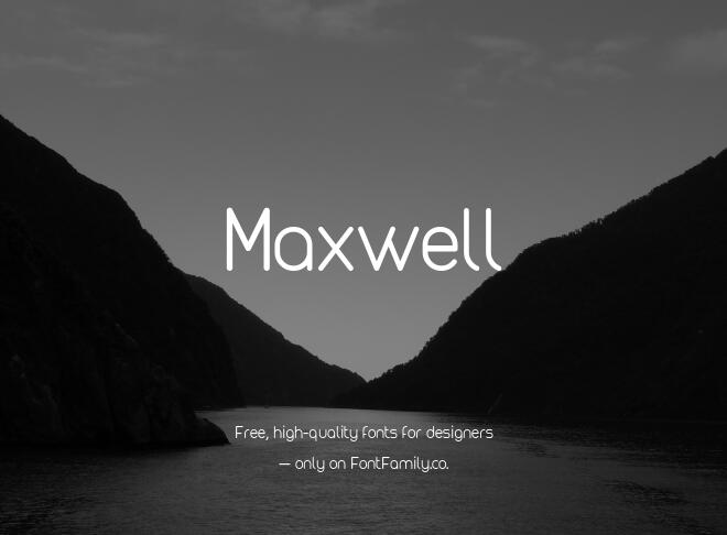 Maxwell Font
