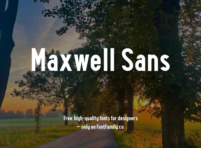Maxwell Sans Font