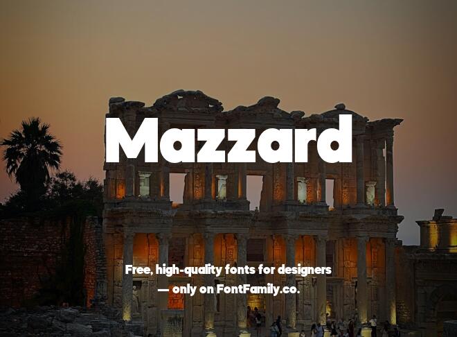 Mazzard Font