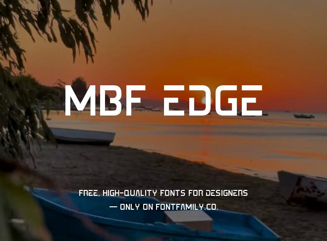 Mbf Edge Font