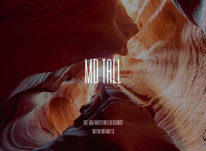 Md Tall Font