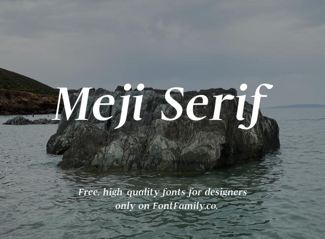 Meji Serif Font