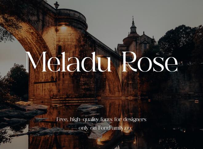 Meladu Rose Font