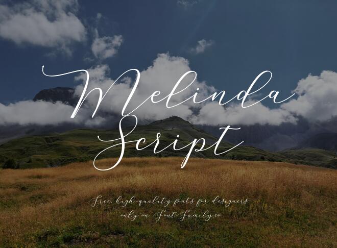 Melinda Script Font