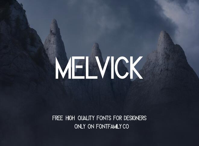 Melvick Font