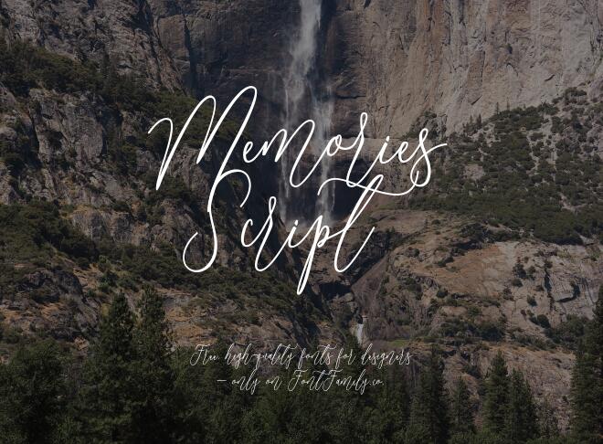 Memories Script Font