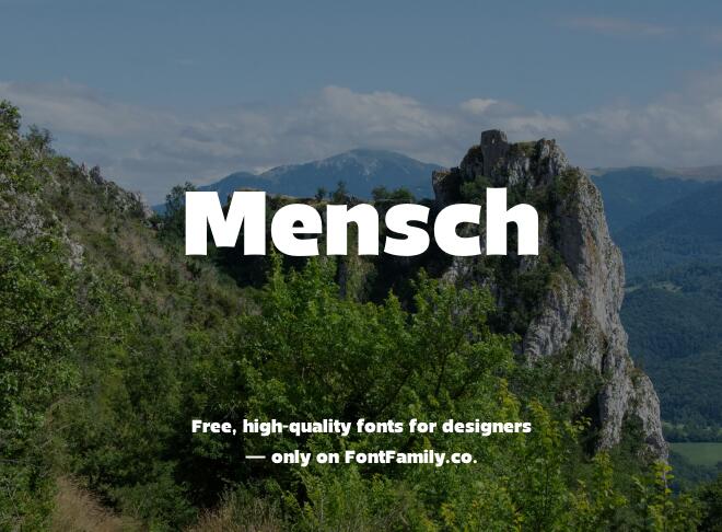 Mensch Font