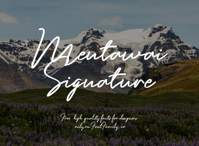 Mentawai Signature Font