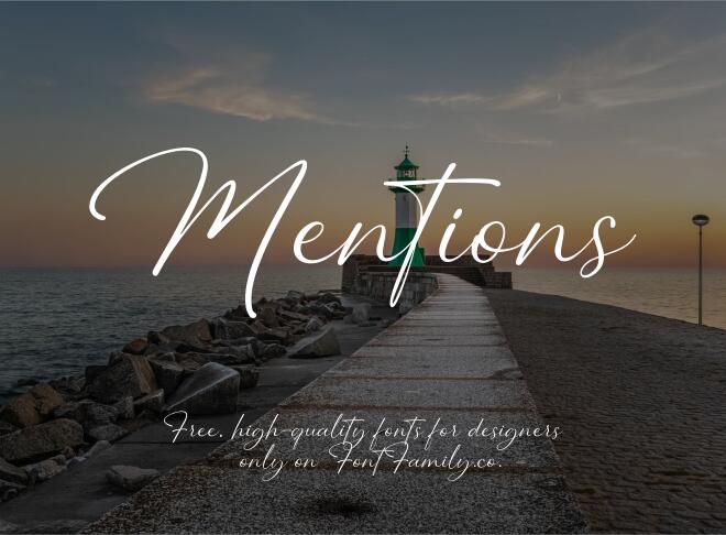 Mentions Font