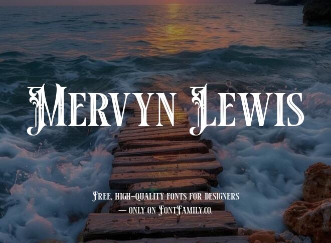 Mervyn Lewis Font