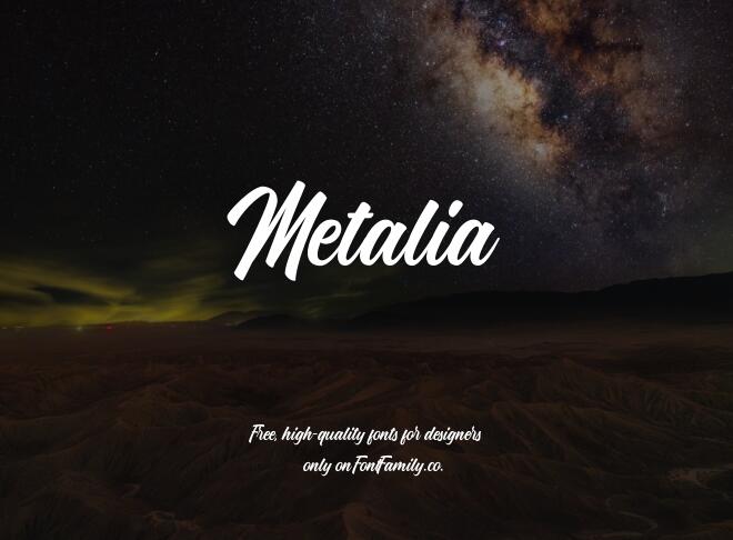 Metalia Font