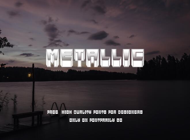 Metallic Font