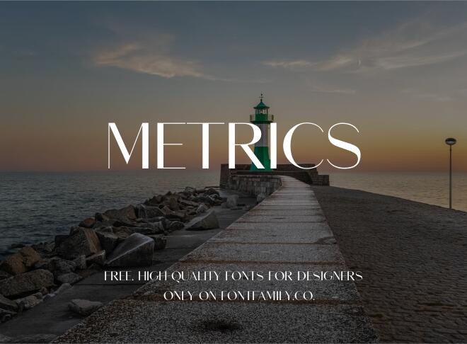 Metrics Font