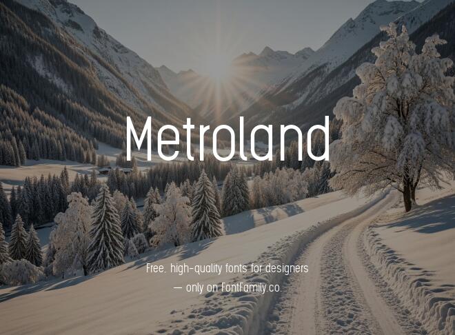 Metroland Font