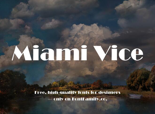 Miami Vice Font