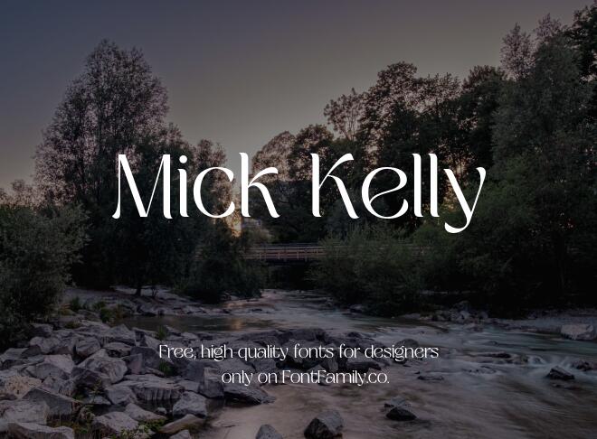 Mick Kelly Font