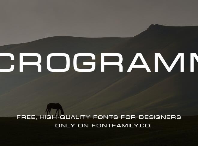 Microgramma Font