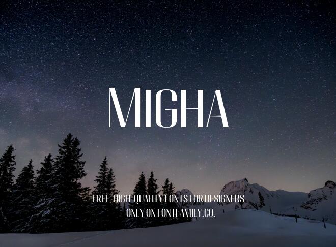 Migha Font