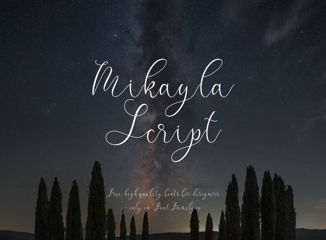 Mikayla Script Font