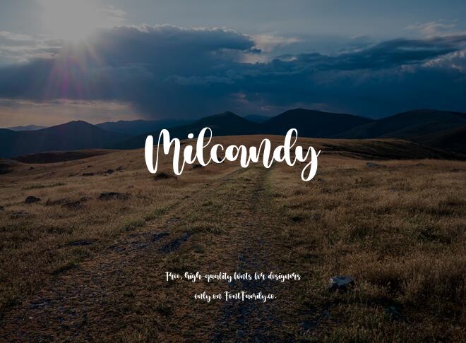 Milcandy Font
