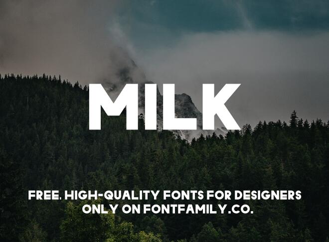 Milk Font