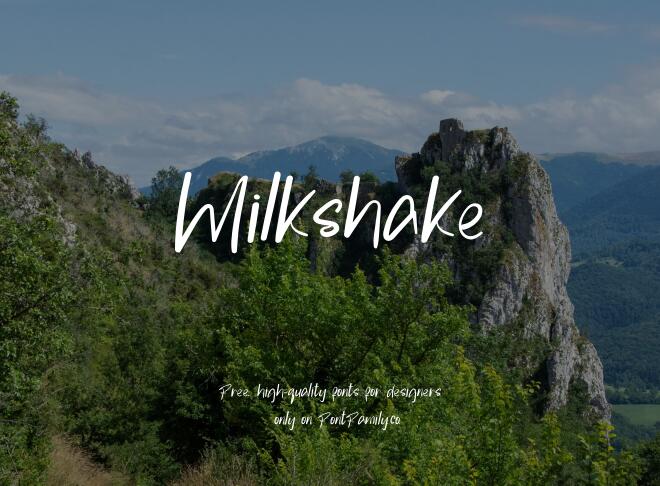 Milkshake Font