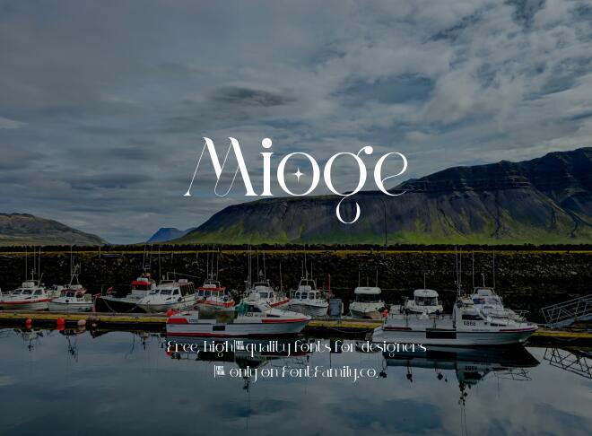 Mioge Font