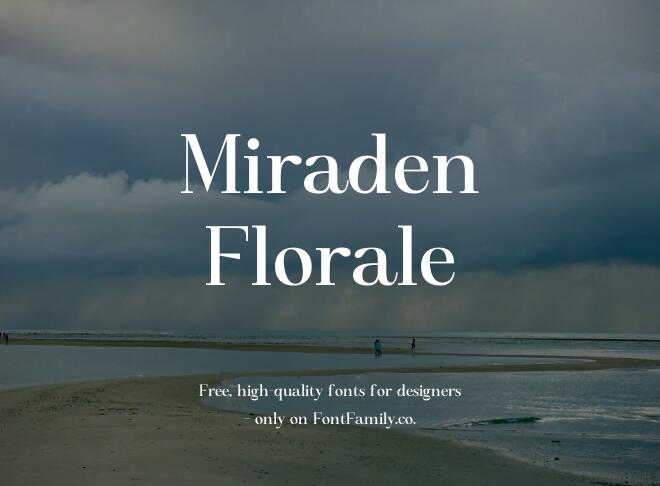 Miraden Florale Font