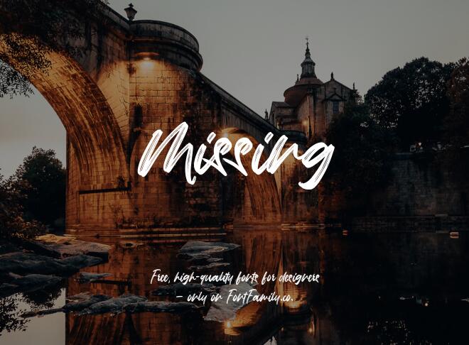 Missing Font