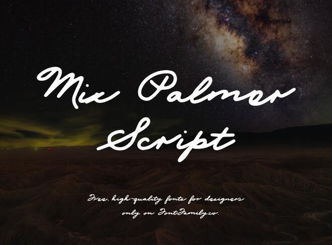 Mix Palmer Script Font