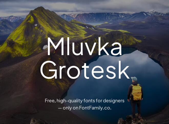 Mluvka Grotesk Font
