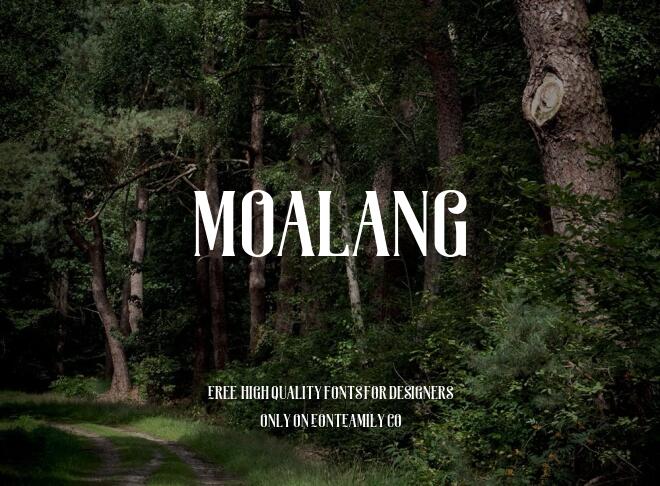 Moalang Font