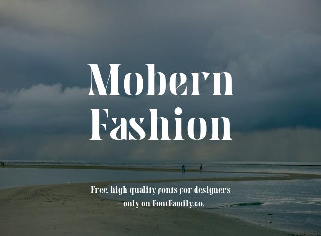 Mobern Fashion Font
