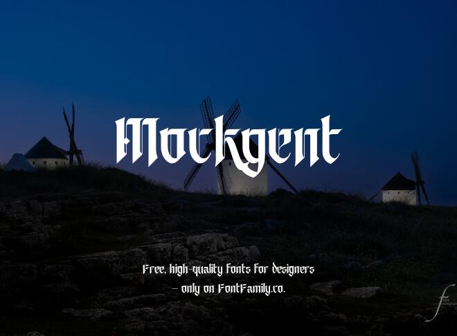 Mockgent Font