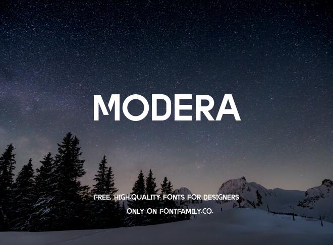 Modera Font